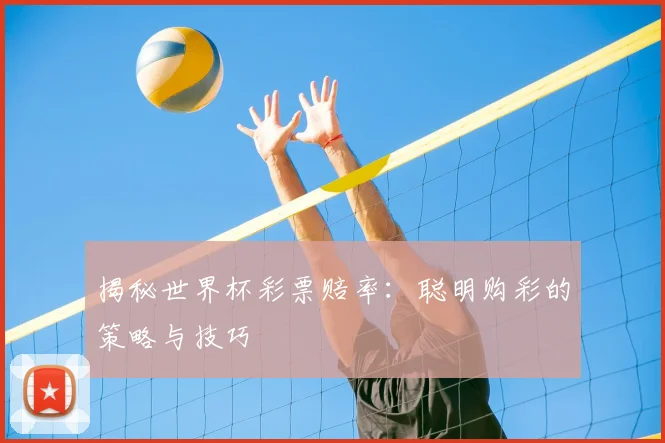 揭秘世界杯彩票赔率：聪明购彩的策略与技巧