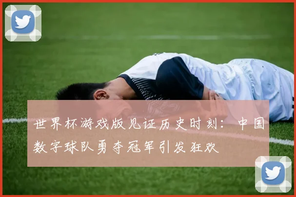 世界杯游戏版见证历史时刻:中国数字球队勇夺冠军引发狂欢